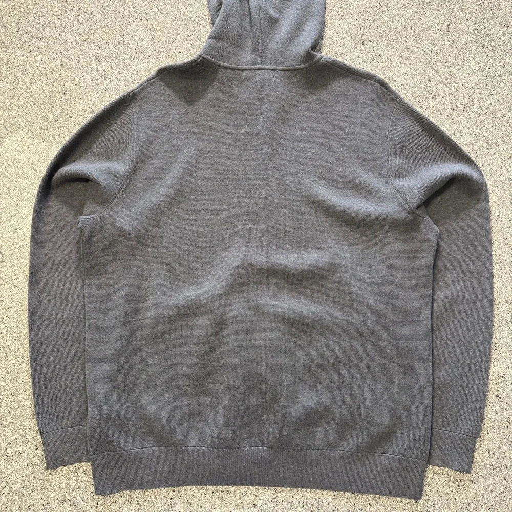 Banana Republic Hoodie Mens XL Supima Cotton Full Zip Grey